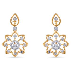 Buy 14 Karat Gold & Diamond Earrings