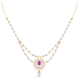 Buy 14 Karat Gold & Diamond Necklace