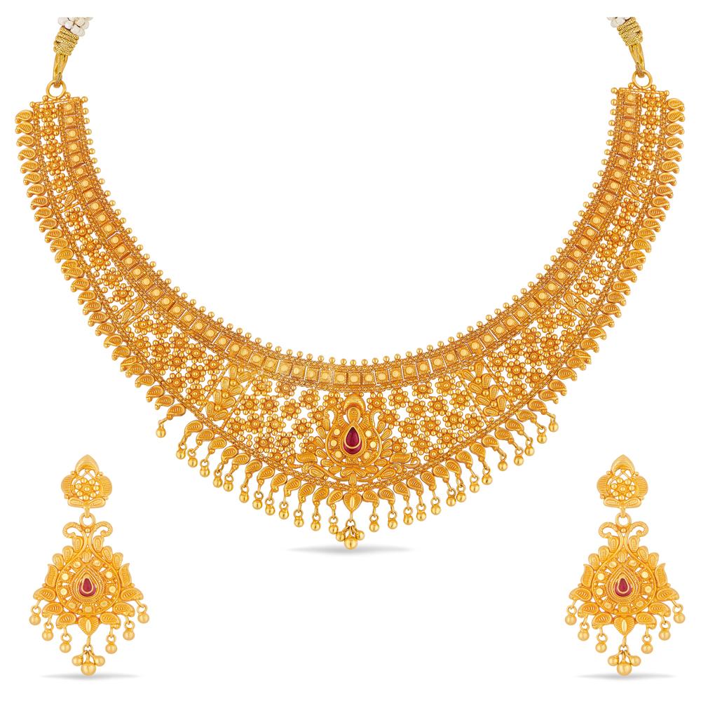 Buy 22 Karat Gold Necklace Set