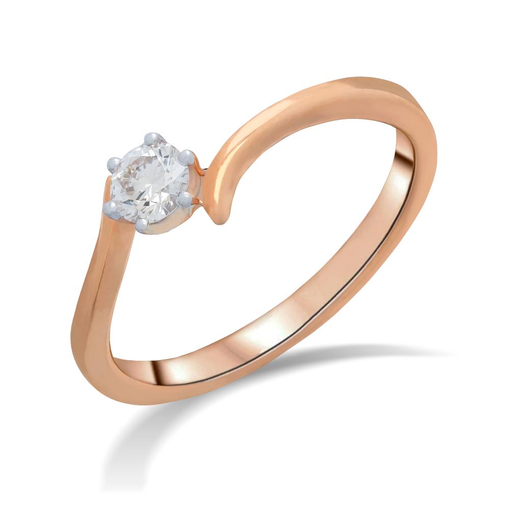 Buy Rose Gold Solitaire Diamond Ring