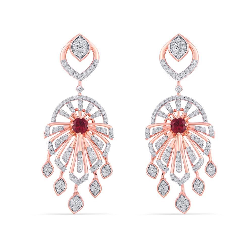 Buy 18 Karat Gold & Diamond Earrings
