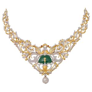 Buy 18 Karat Gold & Diamond Necklace