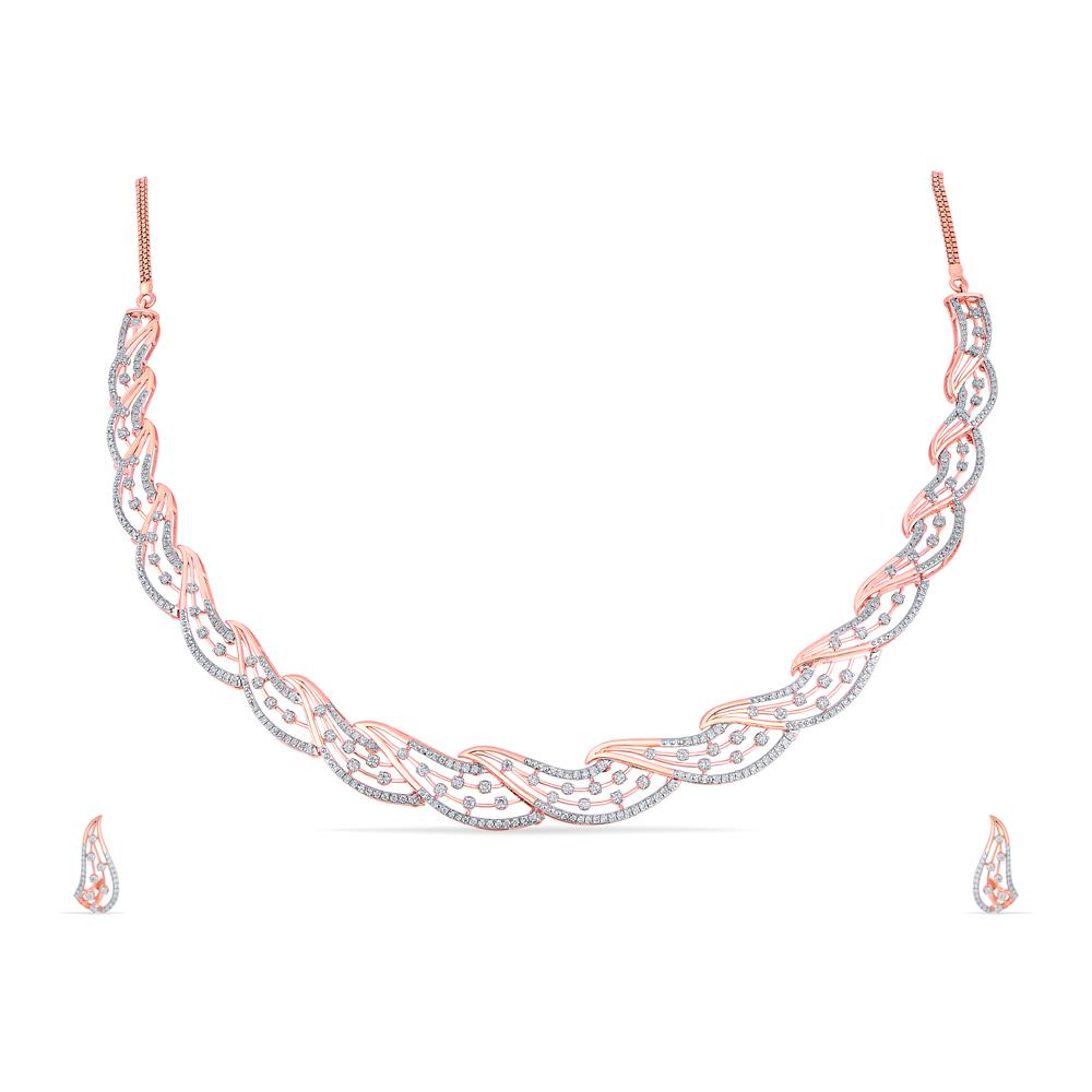 Buy 18 Karat Gold & Diamond Necklace