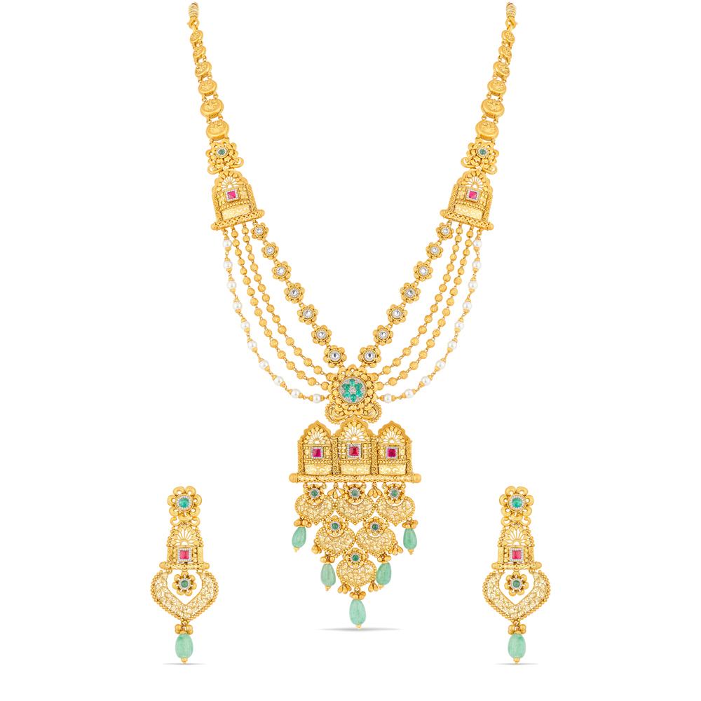 Buy 22 Karat Gold Necklace Set