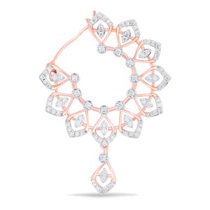 Buy 18 Karat Gold & Diamond Nose Ring