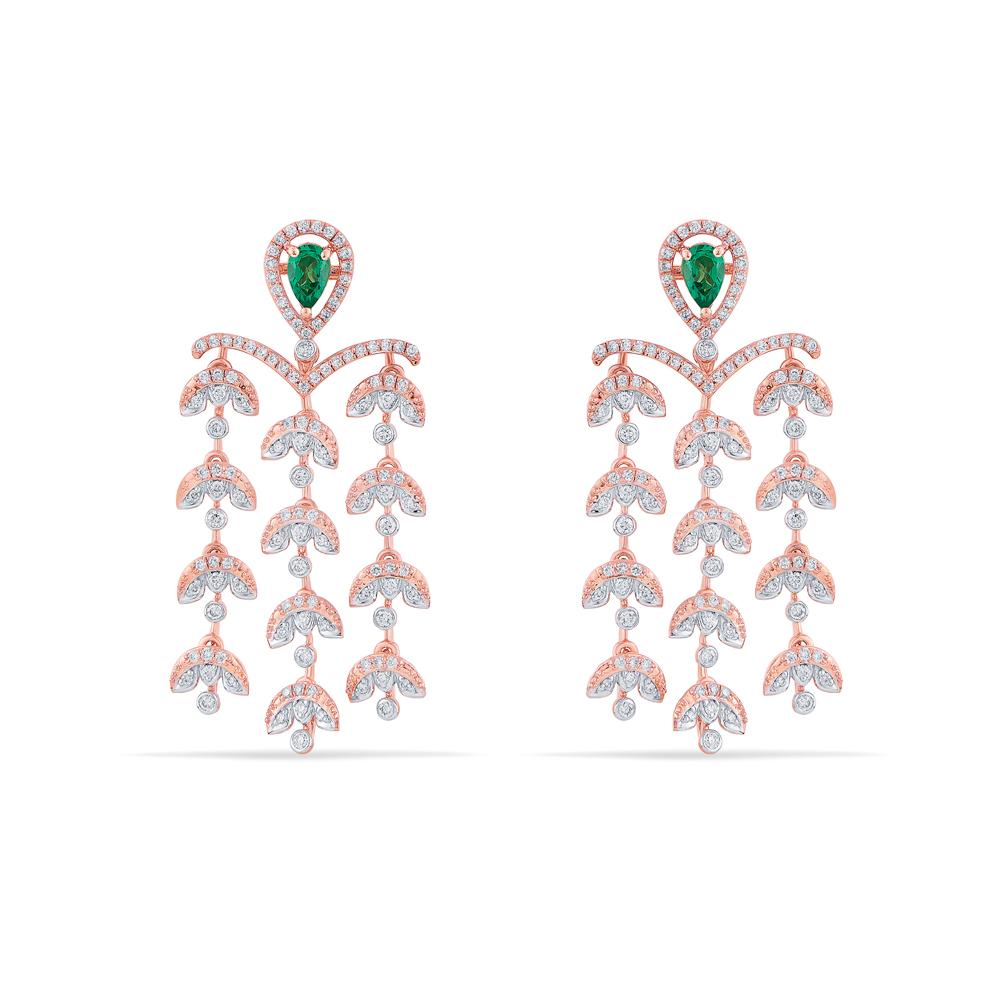 Buy 18 Karat Gold & Diamond Earrings