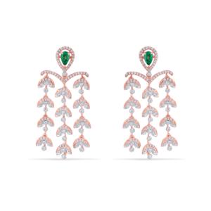 Buy 18 Karat Gold & Diamond Earrings