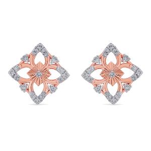 Buy 14 Karat Gold & Diamond Earrings