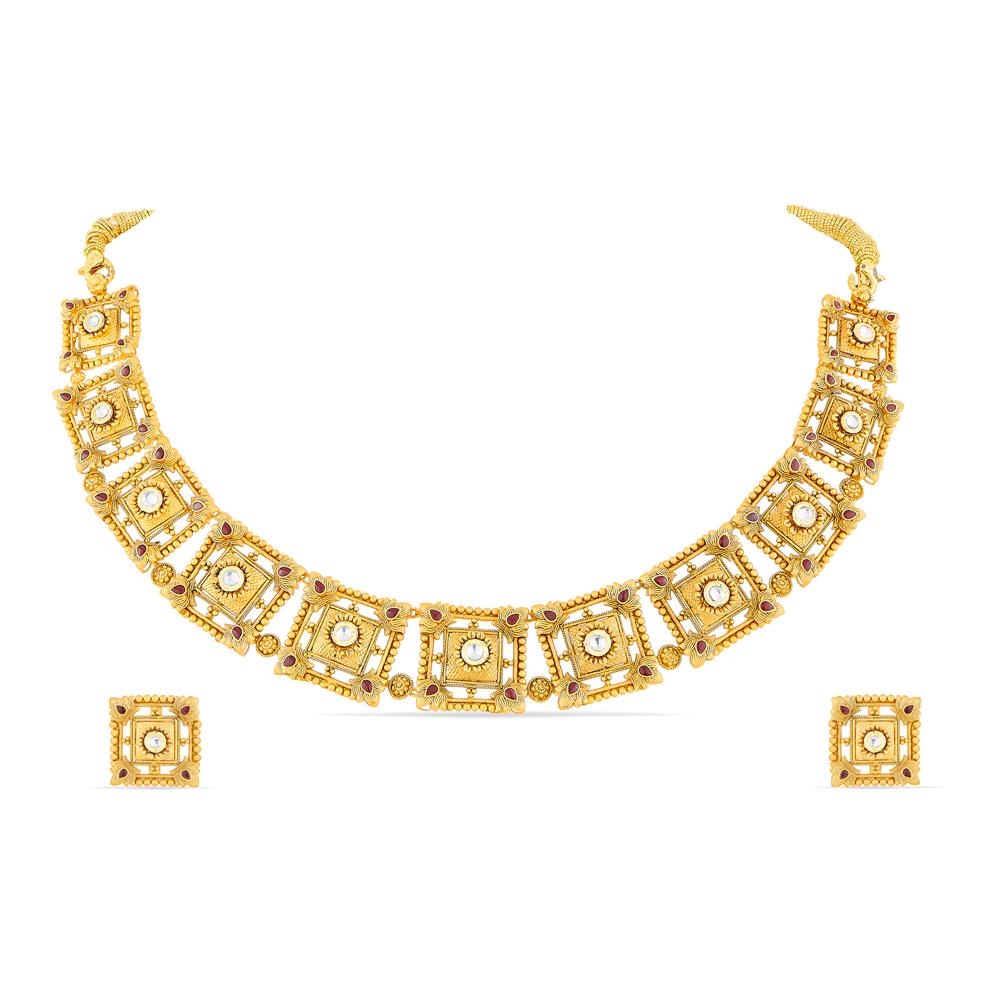 Buy 22 Karat Gold Necklace Set
