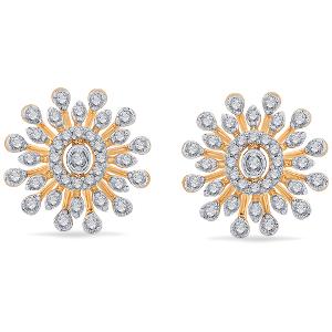 Buy 14 Karat Gold & Diamond Earrings