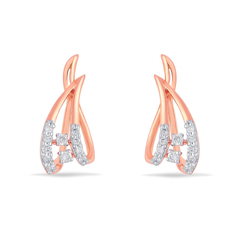 Buy 14 Karat Gold & Diamond Earrings