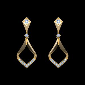 Buy 18 Karat Gold & Diamond Earrings