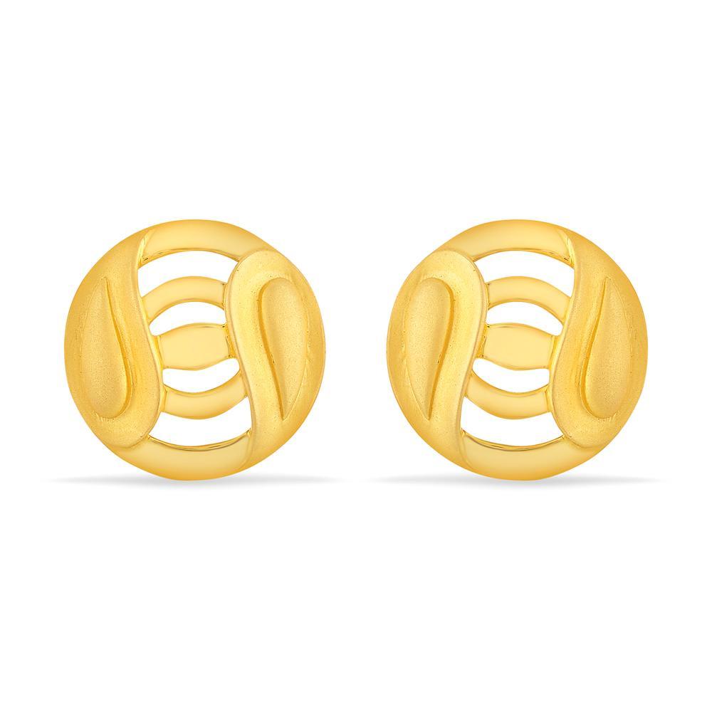 Buy 22 Karat Intricate Circular Gold Studs