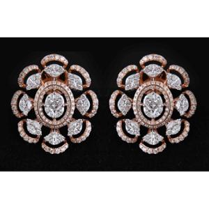 Buy 14 Karat Gold & Diamond Earrings