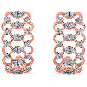 Buy 14 Karat Gold & Diamond Earrings
