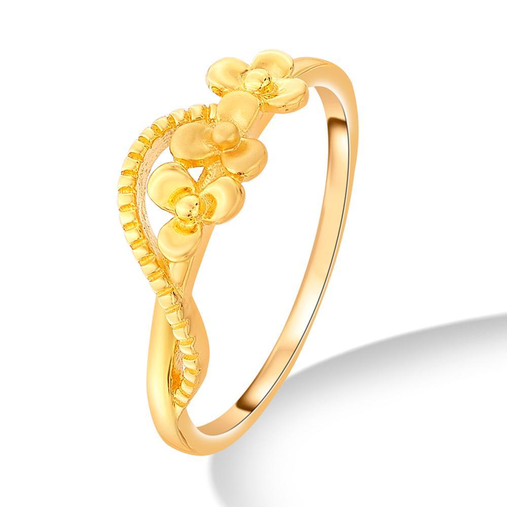Buy 22 Karat Petite Petals Gold Ring