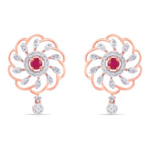 Buy 14 Karat Gold & Diamond  Earrings