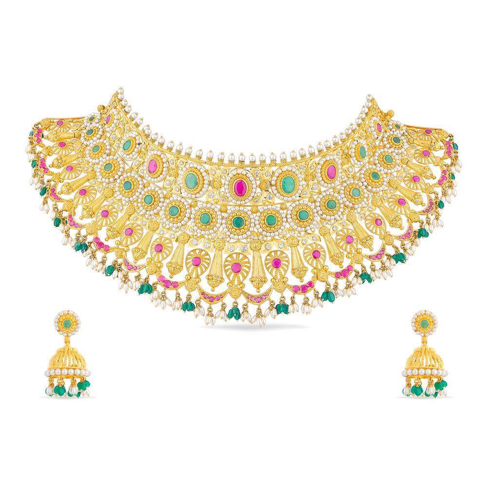 Buy 22 Karat Gold Necklace Set