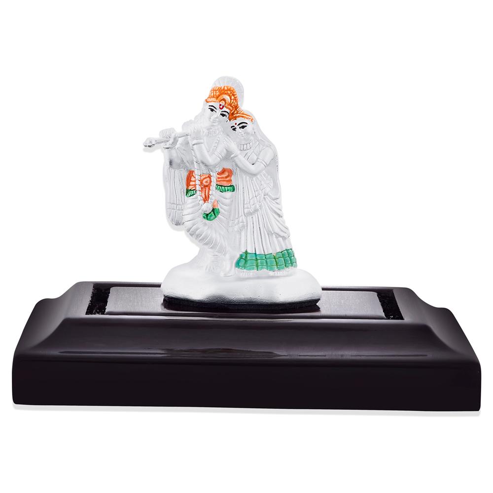 Buy Radha Krishna Silver Idol