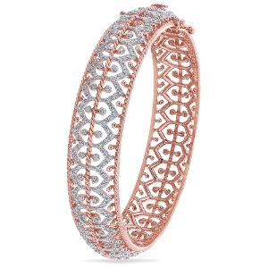 Buy 14 Karat Gold & Diamond Bangle
