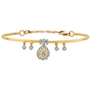 Buy 14 Karat Gold & Diamond Bracelet