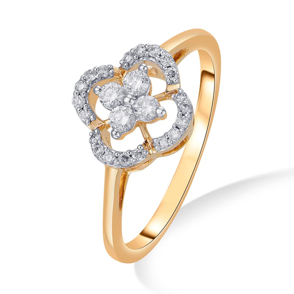 Buy 14 Karat Gold & Diamond Ring