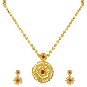Buy 22 Karat Gold Necklace Set