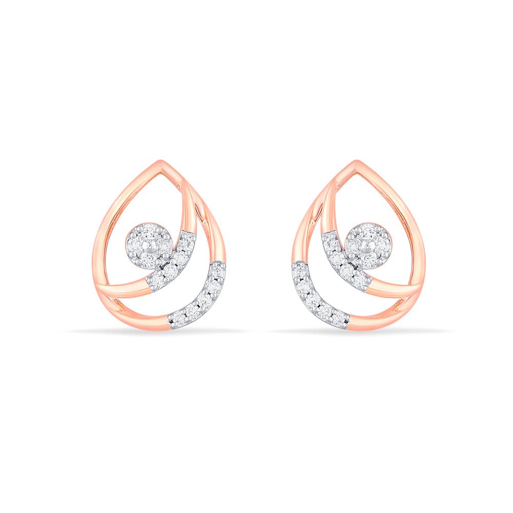 Buy 14 Karat Gold & Diamond Earrings