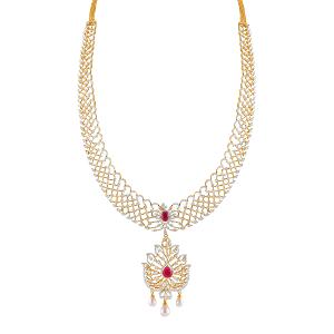 Buy 18 Karat Gold & Diamond Necklace