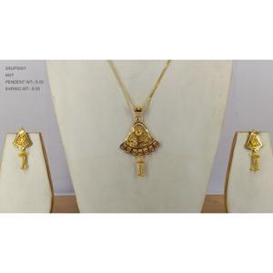 Buy 22 Karat Gold Pendant Set
