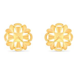 Buy Heart Shaped Petal Gold Earrings
