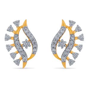 Buy 14 Karat Gold & Diamond Earrings