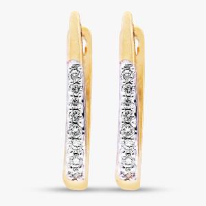 Buy 14 Karat Gold & Diamond Earrings