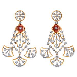 Buy 14 Karat Gold & Diamond Earrings