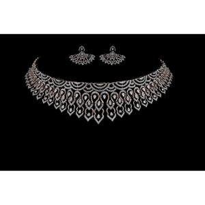 Buy 18 Karat Gold & Diamond Necklace Set