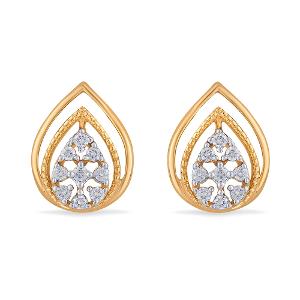 Buy 14 Karat Gold & Diamond Earrings