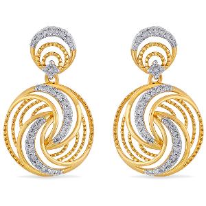 Buy 14 Karat Gold & Diamond Earrings