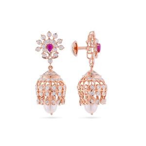 Buy 18 Karat Gold & Diamond Earrings