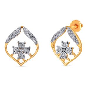Buy 14 Karat Gold & Diamond Earrings