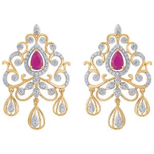Buy 18 Karat Gold & Diamond Earrings