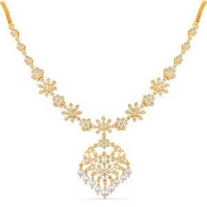 Buy 22 Karat Gold & Diamond Necklace