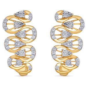 Buy 14 Karat Gold & Diamond Earrings