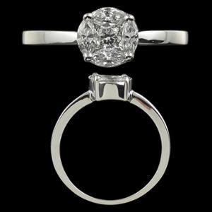 Buy 14 Karat Gold & Diamond Ring