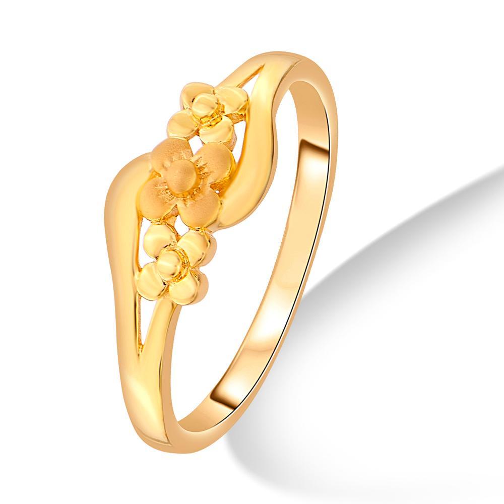 Buy Three Flower Gold Ring