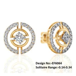 Buy 18 Karat Gold & Diamond Earrings