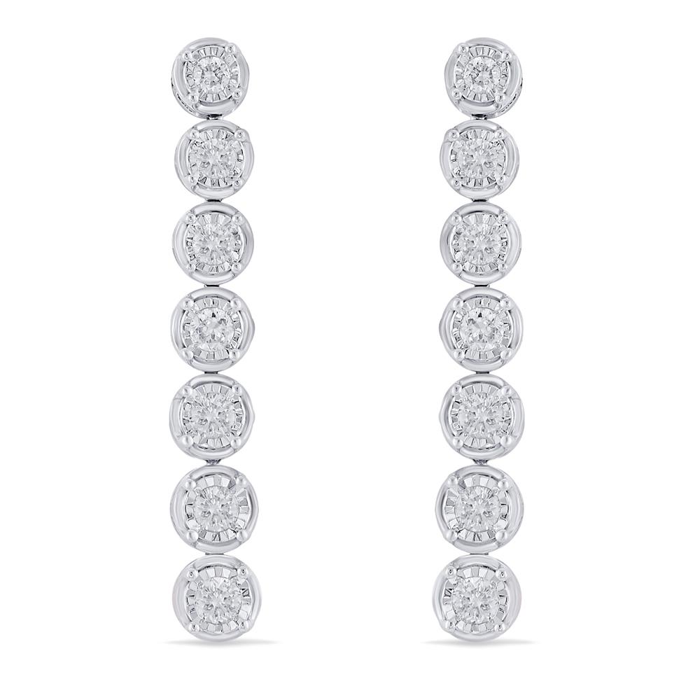 Buy 14 Karat Gold & Diamond Earrings