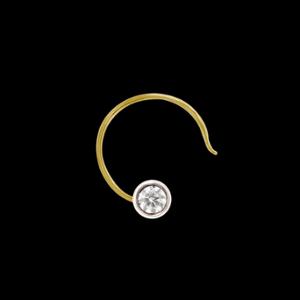 Buy 14 Karat Gold & Diamond Nose Pin