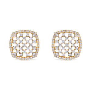 Buy 18 Karat Gold & Diamond Earrings