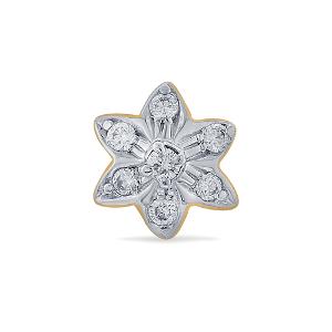 Buy 18 Karat Gold & Diamond Nose Pin