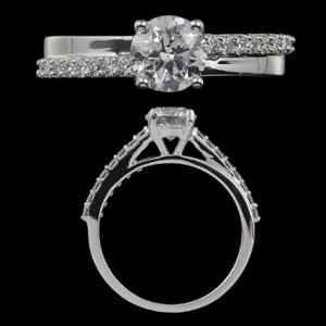 Buy 14 Karat Gold & Diamond Ring
